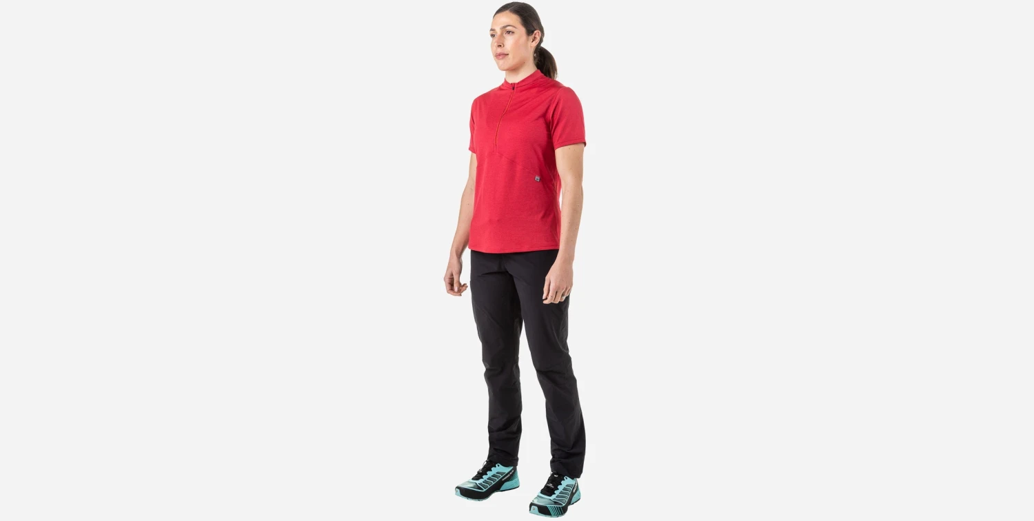 Mountain Equipment Nava Women's SS Zip T 5 Mountain Equipment Nava Women's SS Zip T